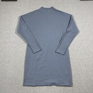 NWOT Frank & Eileen Sz S Blue Izzie Cotton Sweatshirt Party Dress Funnel Neck